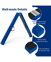 7 Feet Folding Portable Floor Balance Beam with Handles for Gymnasts