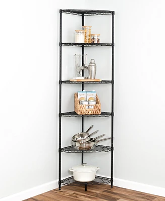 Honey Can Do 6-Tier Compact Triangle Corner Shelving Unit