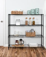 Honey Can Do 4-Tier Slim Profile Wide Shelving Unit