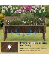 2-Tier Raised Garden Bed with Trellis