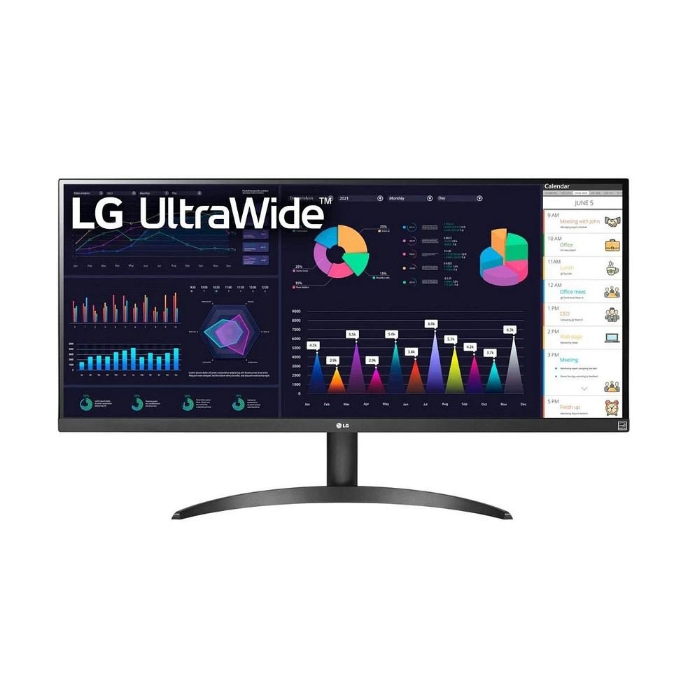 Lg 34" UltraWide Led Ips Amd FreeSync Monitor - Black