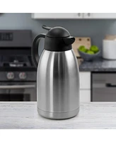 Megachef 2 Liter Stainless Steel Thermal Beverage Carafe for Coffee and Tea