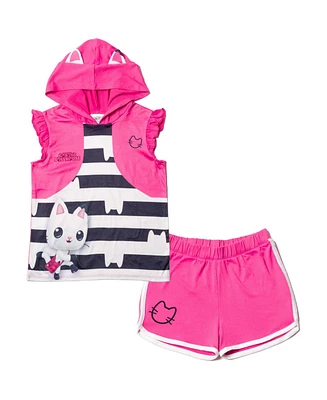 Dreamworks Gabby's Dollhouse Tank Top and Dolphin Shorts Outfit Set