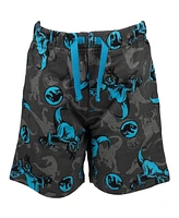 Jurassic World Boys T-Shirt and French Terry Shorts Outfit Set to