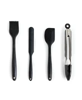MegaChef Gray Silicone and Stainless Steel Cooking Utensils, Set of 14