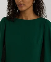 Lauren Ralph Women's Cape Georgette Cocktail Dress