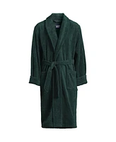 Lands' End Big & Tall Calf Length Turkish Terry Robe