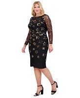 Vince Camuto Plus Sequined Bodycon Dress