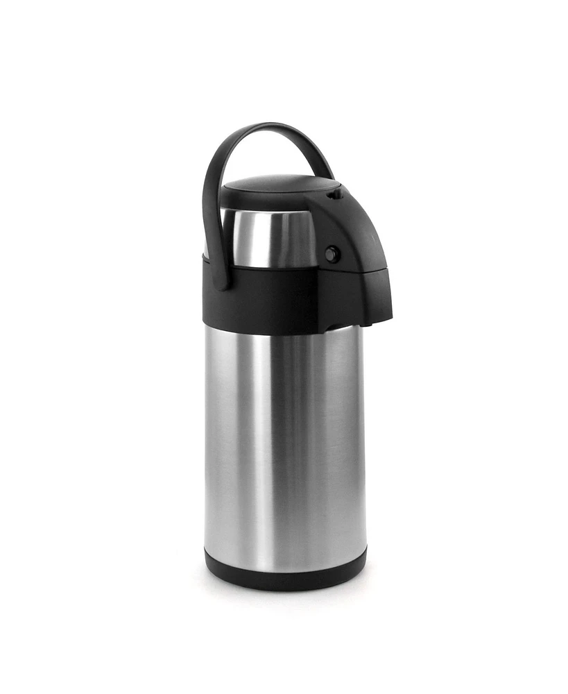 Megachef Liter Stainless Steel Airpot Hot Water Dispenser for Coffee and Tea