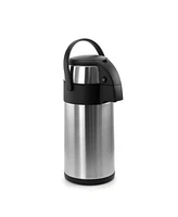 Megachef Liter Stainless Steel Airpot Hot Water Dispenser for Coffee and Tea