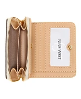 Nine West Women's Lockup 9 Zip Around Wallet