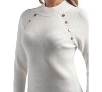 Bcx Juniors' Ribbed Mock Neck Sweater