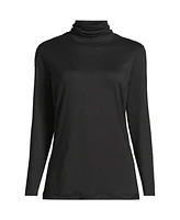 Lands' End Women's Baselayer Cozy Thermaskin Turtleneck Top