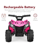 Best Choice Products 6V Kids Ride-On 4-Wheeler Quad Atv Car w/ 1.8mph Max Speed, Treaded Tires