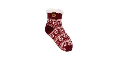 Muk Luks Women's Button Cabin Sock