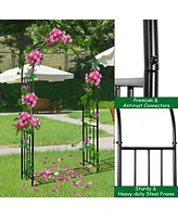 Skonyon 7.2 Feet Garden Decoration Climbing Plants Arch