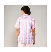 Men's Lavender & Pale Orange Relaxed Ombre Shirt