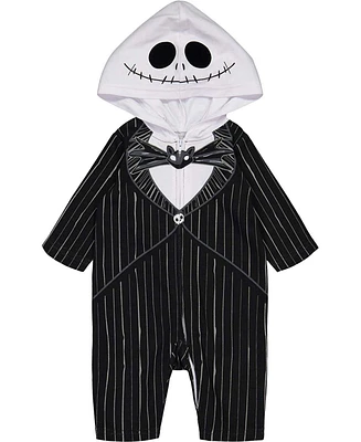 Nightmare Before Christmas Toddler Boys Disney Jack Skellington Zip Up Coverall Newborn to