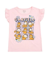 Garfield Toddler Girls T-Shirt and French Terry Dolphin Shorts Outfit Set