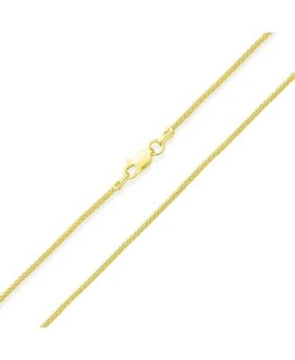 Bling Jewelry Slender 3mm Bali Style 14k Gold Plated Sterling Silver Caviar Coreana Popcorn Chain Necklace For Women