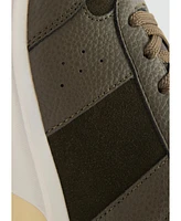 Mango Men's Leather Mixed Sneakers