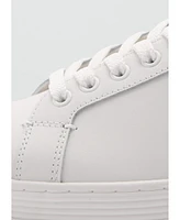 Mango Men's Contrasting Panel Leather Sneakers