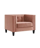 Inspired Home Miah Velvet Club Chair