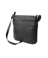 Club Rochelier Ladies Leather Top Zipper Crossbody Bag