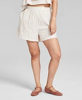 And Now This Women's Side-Pocket Pull-On Shorts, Created for Macy's