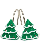 Mistletoe Farms Tree 13-Pc. Shower Curtain & Hooks Set