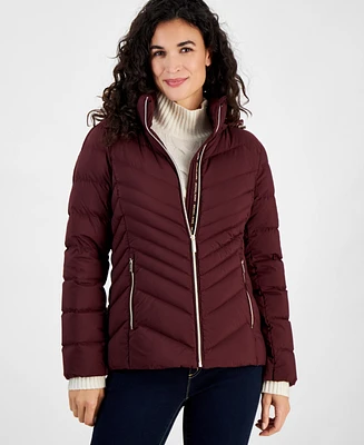 Michael Kors Women's Hooded Packable Down Puffer Coat, Created for Macy's