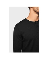 Bellemere New York Men's Henley Cotton Cashmere T-shirt