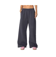 Edikted Women's Bonney Bow Detail Sweatpants - Dark