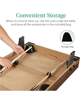 Best Choice Products 40in Tabletop Billiard Table, Pool Arcade Game Table w/ 2 Cue Sticks, Ball Set, Storage Bag