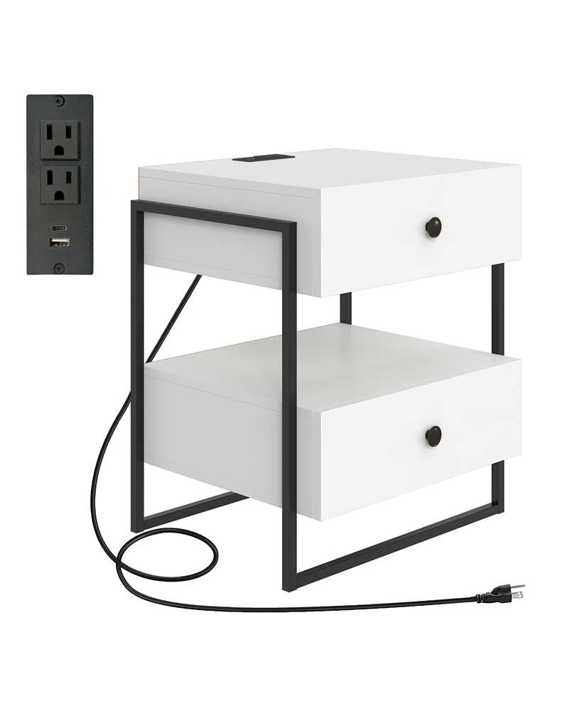 Boyd Sleep Pesaro Nightstand with Usb and Plug in