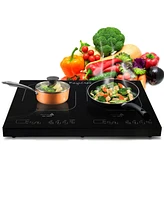 MegaChef 1400 Watt Dual Induction Cooktop