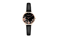 Victoria Hyde London Victoria Hyde Watch Green Park Flower Leather