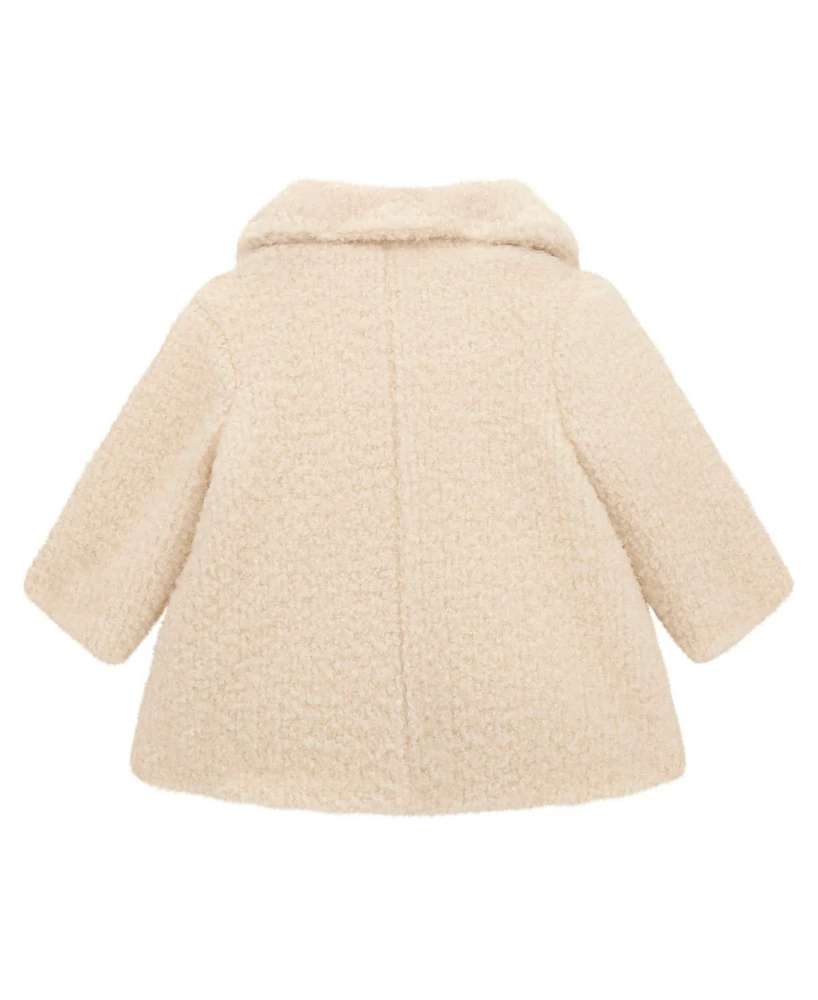 Guess Baby Girl Lurex Sherpa Padded Coat