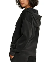 Starter Women's Tech Cord Zip-Front Drop-Shoulder Hoodie