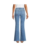 Lands' End Women's Recover Denim High Rise Skinny Flare Jeans