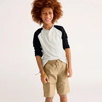 Lands' End Boys Stretch Canvas Utility Cargo Shorts