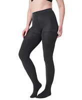 Spanx Women's Rib-Knit Shorty Shaping Tights 10474R