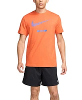 Nike Sportswear Men's Cotton Swoosh-Logo Crewneck T-Shirt