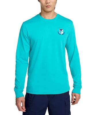 Nike Sportswear Men's Long Sleeve Crewneck Logo T-Shirt