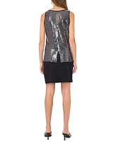 Vince Camuto Women's Scoop-Neck Shimmer Sleeveless Tank Top