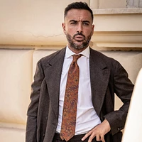 Trevi - Printed Silk Tie for Men