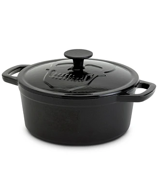 Smith and Clark Iron Works Enamel Cast Iron 3-Qt. Skull Dutch Oven