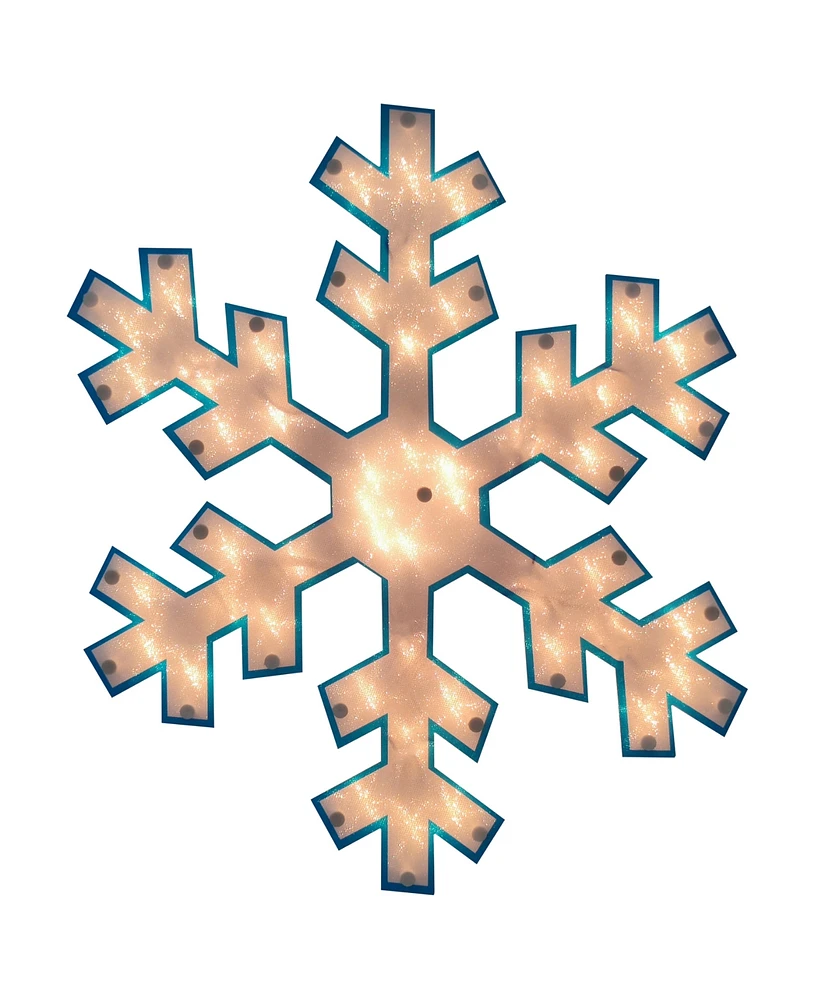 Northlight 16.75" Lighted Snowflake Christmas Window Silhouette Decoration