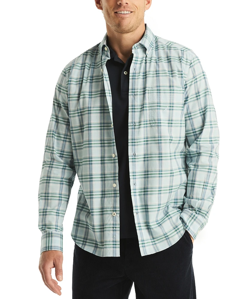 Nautica Men's Classic-Fit Plaid Button-Down Shirt