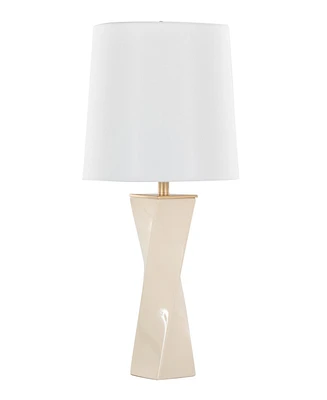 LumiSource 27" Ceramic Grandview Gallery Curvo Square Table Lamp